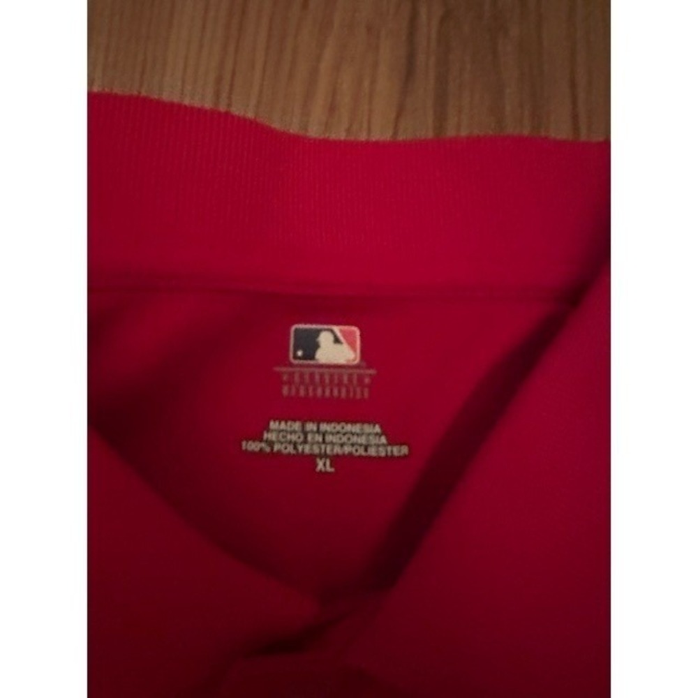 Boston Red Sox Polo Shirt Mens XL Red MLB Baseball Short Sleeve Athletic - Picture 4 of 4